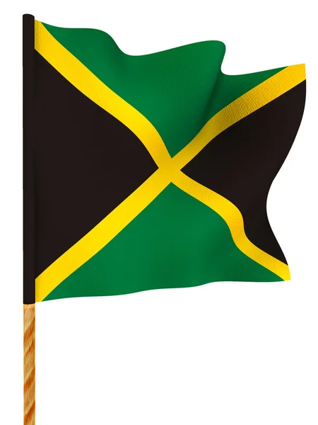 Bandera. Jamaica. 3d — Foto de Stock
