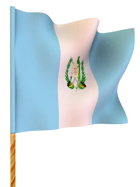 Flagge zeigen. Guatemala. — Stockfoto