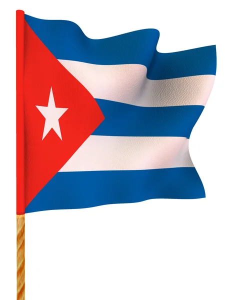 Vlajka. Kuba. 3D — Stock fotografie