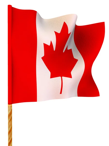 Bandera. Canadá. 3d — Foto de Stock