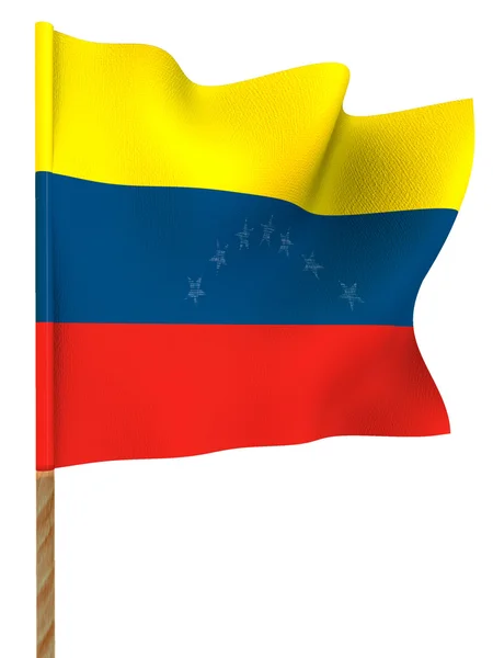 플래그입니다. 베네수엘라. 3d — 스톡 사진
