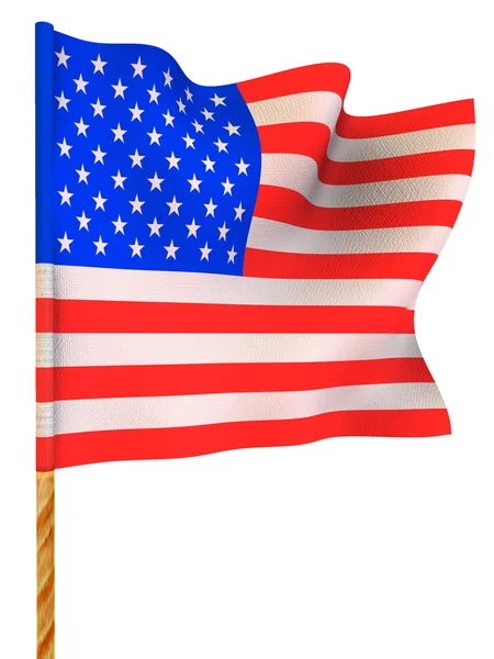 Vlajka. Spojené státy americké. — Stock fotografie