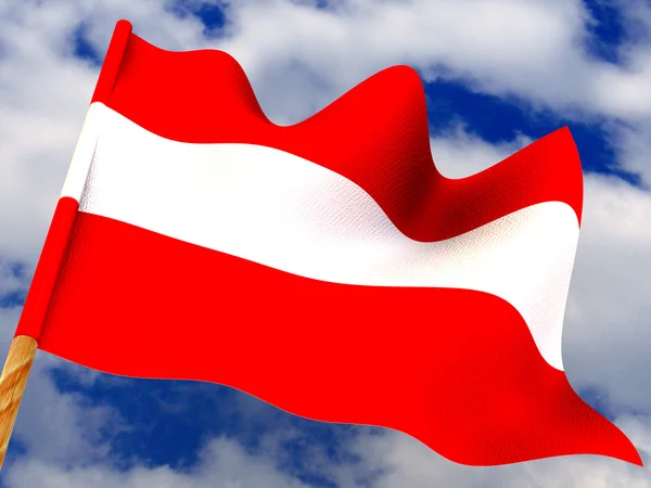 Σημαία. Αυστρία — Φωτογραφία Αρχείου