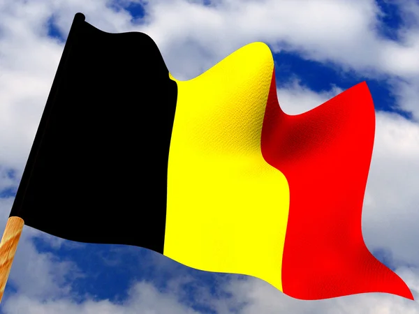 Bandeira. Bélgica — Fotografia de Stock