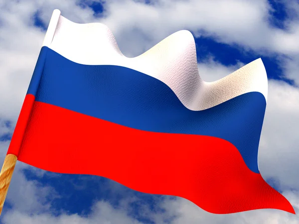 Lippu. Venäjä — kuvapankkivalokuva