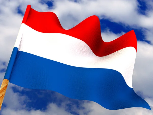 Flag. Nederlandene - Stock-foto