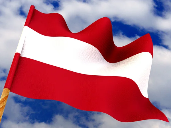 Vlag. Letland — Stockfoto
