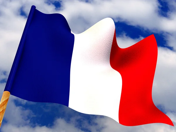 Vlajka. Francie — Stock fotografie
