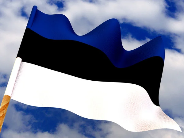 Flaga. Estonia — Zdjęcie stockowe
