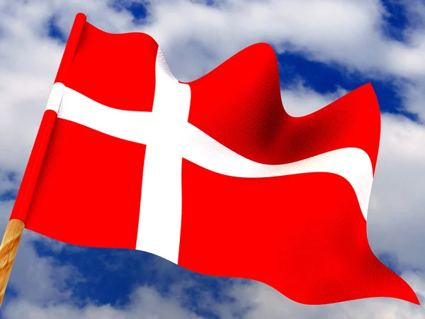 Флаг. Дания — стоковое фото