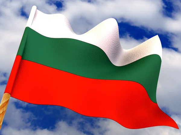 Flaga. Bułgaria. — Zdjęcie stockowe