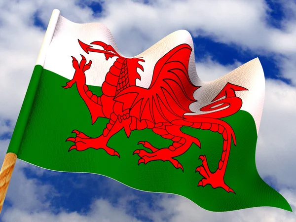 Флаг. Уэльс — стоковое фото