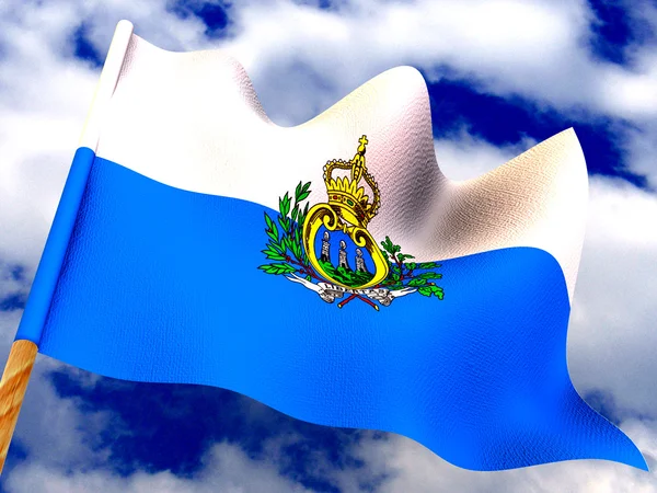 Bandera. San Marino —  Fotos de Stock
