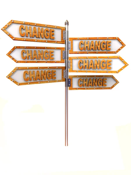 Blank arrows directions. Change — Stock Photo, Image