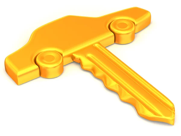 Nyckeln i bilen — Stockfoto