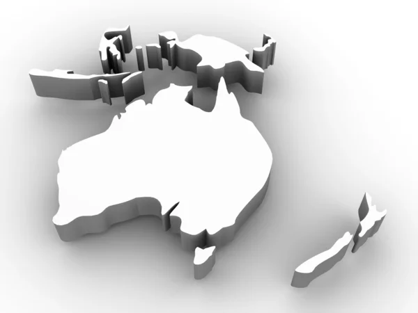 オーストラリアの地図 — ストック写真