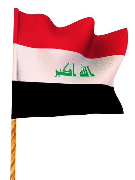 Flaga. Irak — Zdjęcie stockowe