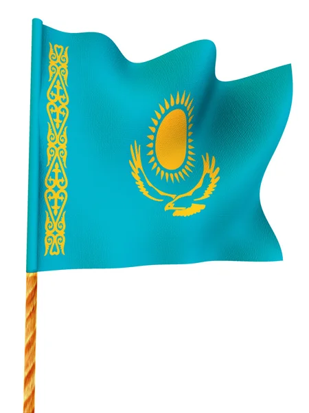 Flagge zeigen. Kasachstan — Stockfoto