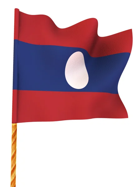 Bandeira. Laos. — Fotografia de Stock