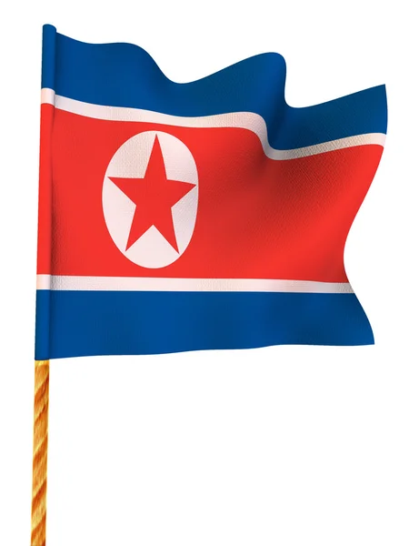フラグ。北韓国 — ストック写真