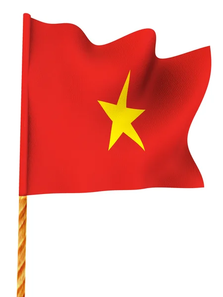 Vlag. Vietnam — Stockfoto