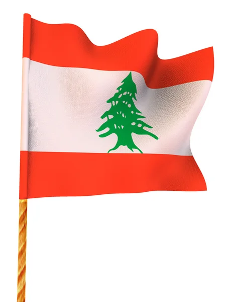 Bandiera. libanone — Foto Stock