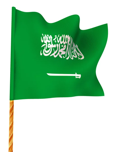 Flaga. Arabia Saudyjska — Zdjęcie stockowe