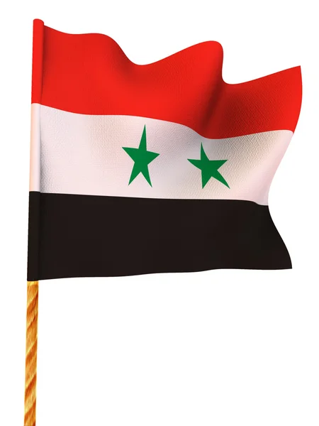Flaga. Syria — Zdjęcie stockowe