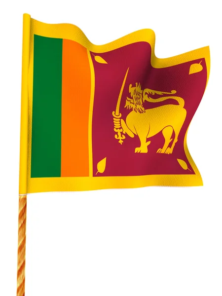 Flaga. Sri lanka — Zdjęcie stockowe