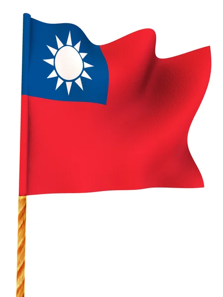 Flagge zeigen. taiwan — Stockfoto