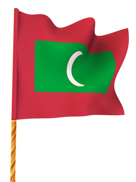 Flagge zeigen. Malediven — Stockfoto