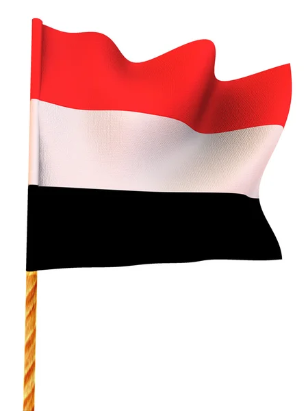 Bandera. Yemen —  Fotos de Stock