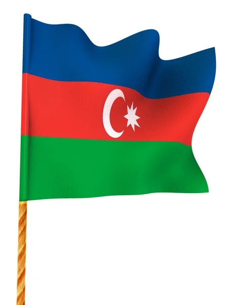 Flaga. Azerbejdżan — Zdjęcie stockowe