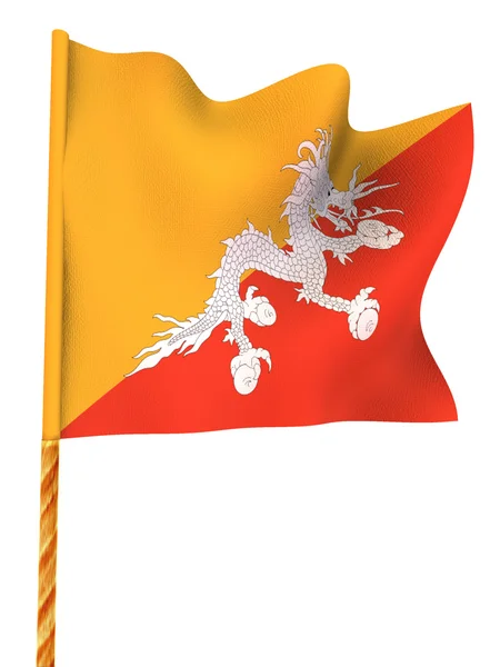 Bandiera. Butano — Foto Stock