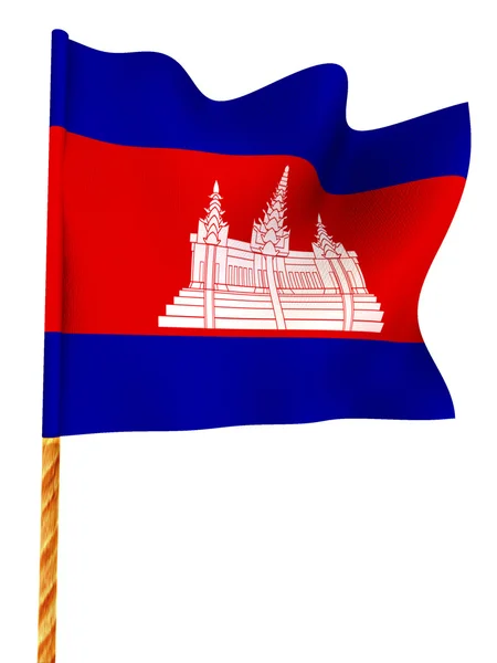 Flag. Cambodia — Stock Photo, Image