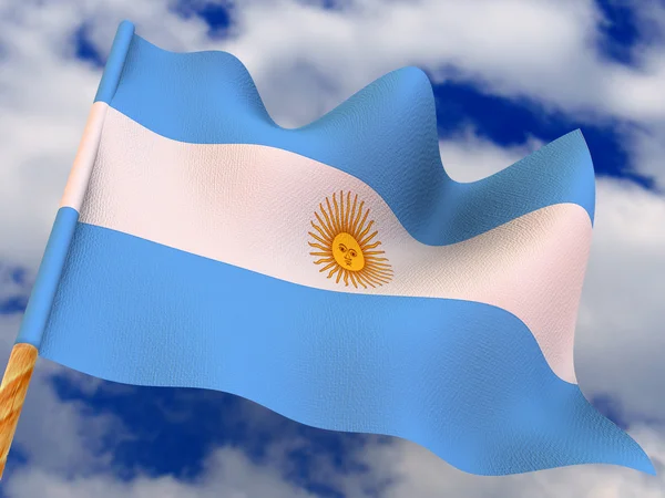 Bayrak. Arjantin — Stok fotoğraf