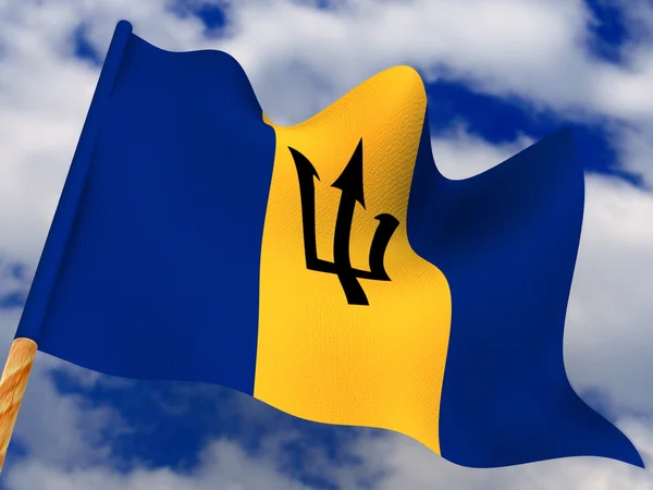 Vlag. Barbados — Stockfoto