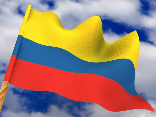 Vlajka. Kolumbie — Stock fotografie