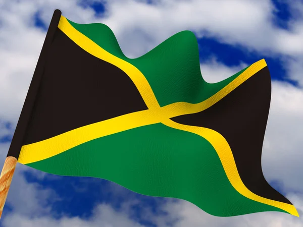 Bandera. Jamaica — Foto de Stock