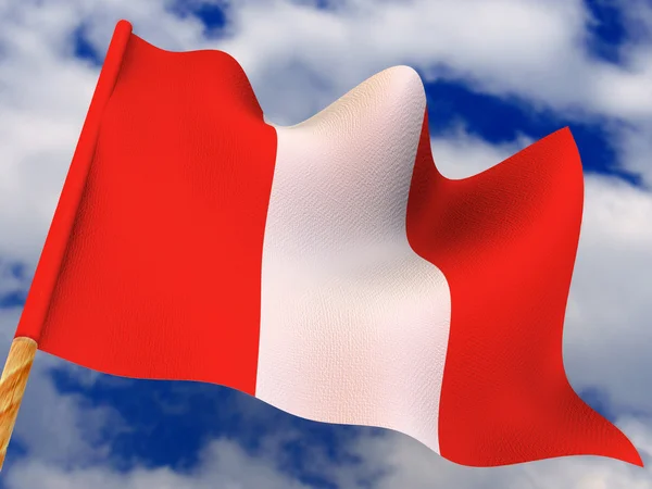 Bandeira. Peru — Fotografia de Stock