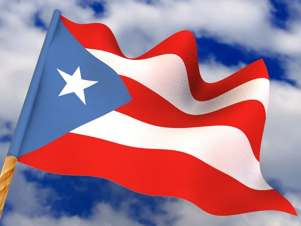 Bandera. Puerto Rico — Foto de Stock