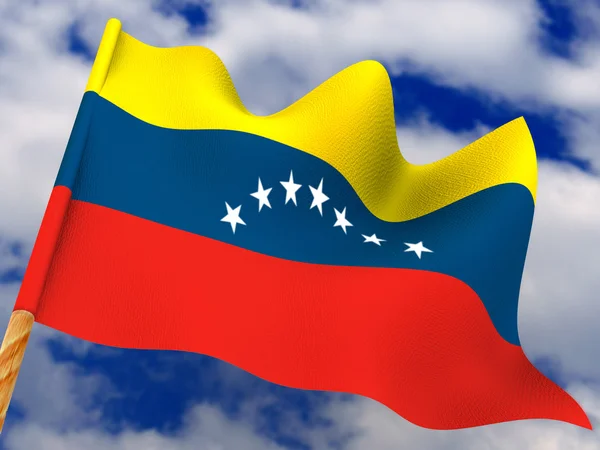 Vlajka. Venezuela — Stock fotografie