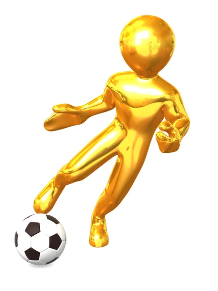 Muž s míčem. 3D — Stock fotografie