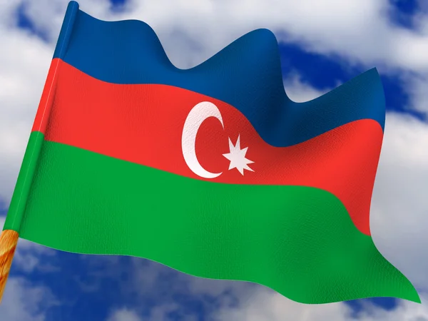 Flag. Azerbaijan. — Stock Photo, Image