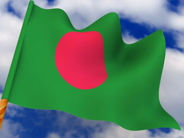 Flagge zeigen. Bangladesch. — Stockfoto