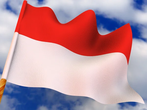 Bandeira. Indonésia . — Fotografia de Stock