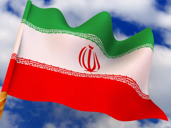 Прапор. Іран . — стокове фото