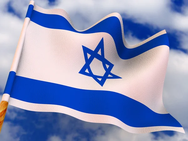 Vlag. Israël. — Stockfoto