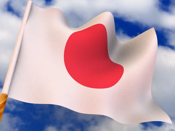 Флаг. Япония . — стоковое фото