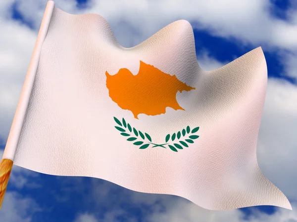 Bandeira. Chipre . — Fotografia de Stock